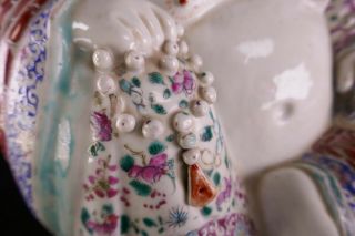 19th/20th Century Republic Chinese Porcelain Famille Rose Laughing Buddha 9
