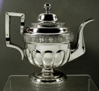 Stephen Richard Silver Teapot C1815 York - Museum