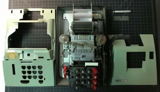 Hermes Precisa Model 109 - 7 Mechanical Calculator - Adding Machine - Very Rare 3