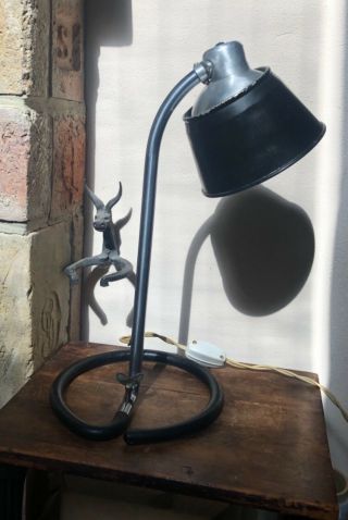 Vintage Loft Kandem Industrial Table Lamp Bauhaus Bormann Design Rare Desk Lamp