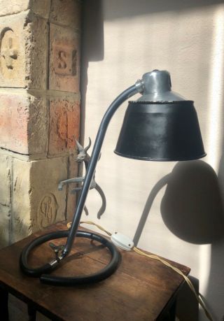 Vintage loft KANDEM industrial table lamp bauhaus Bormann design rare desk lamp 2