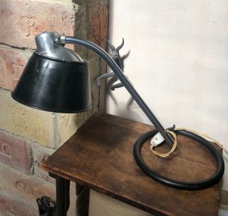 Vintage loft KANDEM industrial table lamp bauhaus Bormann design rare desk lamp 5