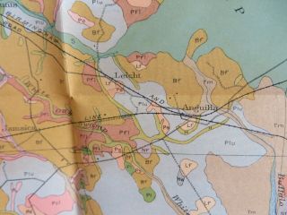1911 Antique Color Map Glynn County Georgia Brunswick Jekyll Island 35X32 0470 5