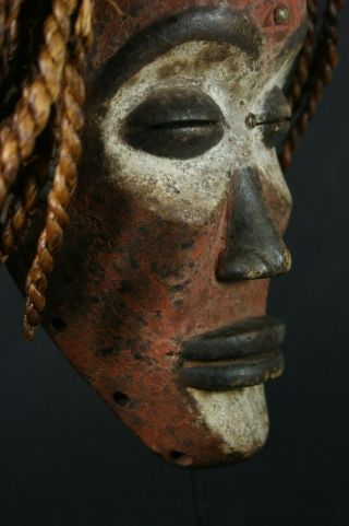 African MANU PWO mask - CHOKWE tribe,  D.  R.  Congo,  TRIBAL ART PRIMITIVE 4