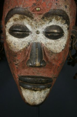 African MANU PWO mask - CHOKWE tribe,  D.  R.  Congo,  TRIBAL ART PRIMITIVE 5