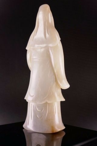 18th/19th Century Chinese Carved Jade Kwan Yin Sculpture Figurine 10