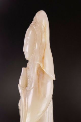 18th/19th Century Chinese Carved Jade Kwan Yin Sculpture Figurine 11