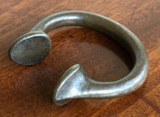 Antique 19th Century African Manilla Bronze Currency Torque Or ‘barter Ring’.