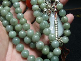 FINELY CARVED Jade Statue//Necklace - See Video n19 12