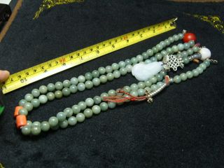 FINELY CARVED Jade Statue//Necklace - See Video n19 3