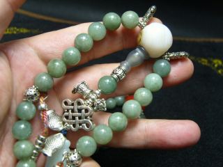 FINELY CARVED Jade Statue//Necklace - See Video n19 5
