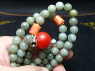 FINELY CARVED Jade Statue//Necklace - See Video n19 7