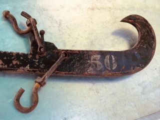 Antique Chatillon & Son York Sliding Weight Cotton Scale Iron Advertising 9