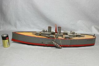 Rare 1920s Large Lehmann " St.  Vincent " Warship All - - 13.  5 "