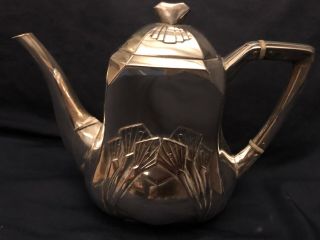 Art Nouveau German 800 Silver Tea/coffee service 4