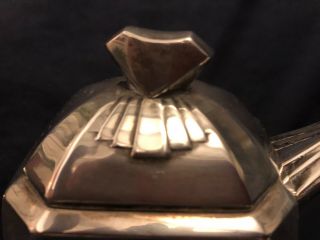 Art Nouveau German 800 Silver Tea/coffee service 7
