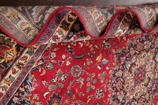 VINTAGE Traditional Floral Signed Kashmar Living Room Rug Oriental Carpet 10x13 10
