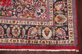 Vintage Traditional Floral Signed Kashmar Living Room Rug Oriental Carpet 10x13