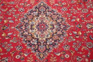 VINTAGE Traditional Floral Signed Kashmar Living Room Rug Oriental Carpet 10x13 5