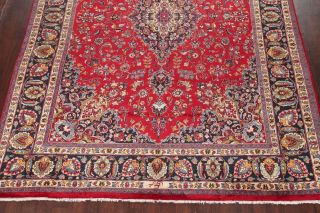 VINTAGE Traditional Floral Signed Kashmar Living Room Rug Oriental Carpet 10x13 6