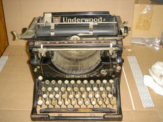 Underwood Typewriter No.  5 Great Shape Grandfather It Every Day Shippin