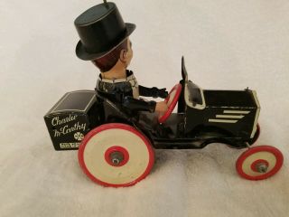CHARLIE McCARTHY & HIS BENZINE BUGGY BY MARX RARE RED WHEELS 1930s 3