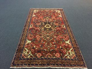 On Hand Knotted Persian Bakhtiari Rug Floral Carpet 4 