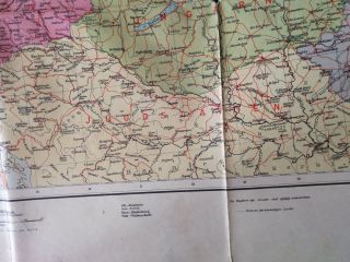 XXXL 1940 ' s Map of The Europe Das neue Politische Gesicht Mitteleuropas 8