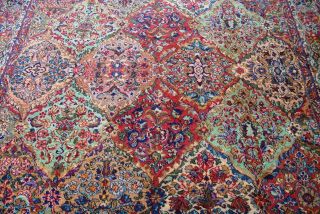 Karastan 717 Multi Panel Kirman Wool American Rug,  5 ' 9 