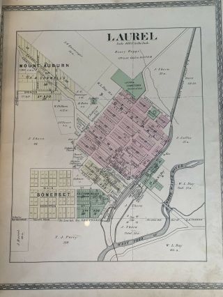 1882 Atlas Of Franklin County,  Indiana.  Complete.  Maps & Rare. 4