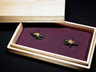 Rare Motif Menuki 18 - 19th C Japanese Edo Antique Koshirae Fitting “oni“ E561