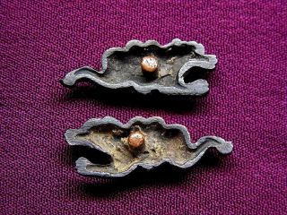 Rare motif MENUKI 18 - 19th C Japanese Edo Antique Koshirae fitting “ONI“ e561 3