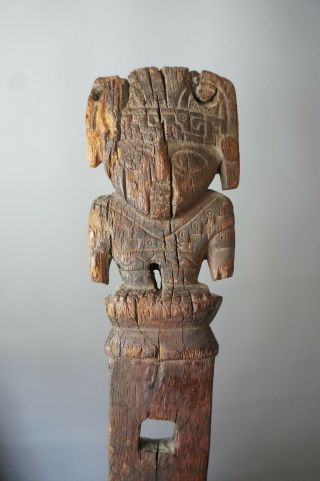 Exceptional Chimu Post Figure.  Peru 900 - 1470 10