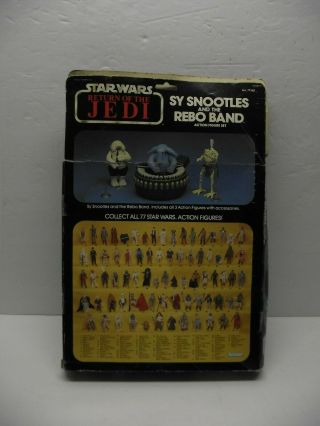 1983 STAR WARS Sy Snootles and the Rebo Band Kenner No - Reserve 5