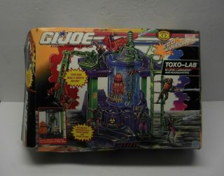 G.  I.  Joe Cobra 1992 Eco - Warriors Toxo - Lab Playset Loose,  Box See No - Reserve 8