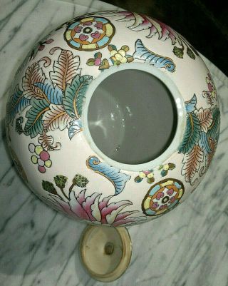 Rare Famille Rose Chinese Porcelain Ginger Jar Qianlong Republic Mark 10.  5”tall 11