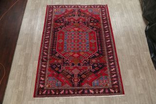 Unbeatable Geometric Bakhtiari Oriental Hand - Knotted 7x10 Wool Area Rug 2