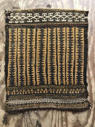 Antique Sumack Rug Carpet Baluch Flat Woven Handmade Size:44x37 Cm 17 " X14 "