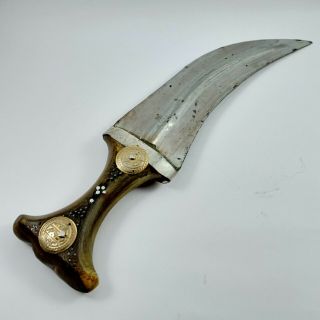 Vintage Islamic Dagger Yemen Jambiya knife Handmade Arabic Oman khanjar Rare Old 3