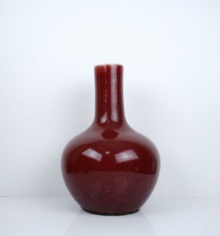 A Large Copper - Red Glazed Bottle Vase 3