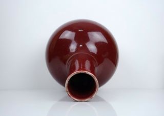 A Large Copper - Red Glazed Bottle Vase 6