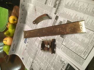 Three Small Parts/brackets For A Koken Koch Antique Barber Chair.