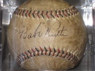 BABE RUTH Signed Baseball Spalding National League Ball (RP) READ LISTING 2