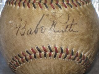BABE RUTH Signed Baseball Spalding National League Ball (RP) READ LISTING 3