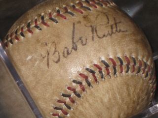 BABE RUTH Signed Baseball Spalding National League Ball (RP) READ LISTING 4