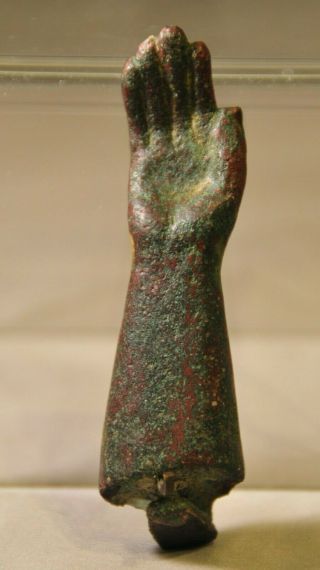 EXTREMELY RARE ANCIENT EGYPTIAN BRONZE ARM 1000 B.  C.  E 2