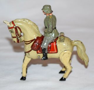 Scarce Prewar German Soldier on Horse by Georg Kohler - 2