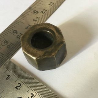 (101).  An Old Or Antique Unique Shaped Opium Bell Metal Bronze Scales Weight