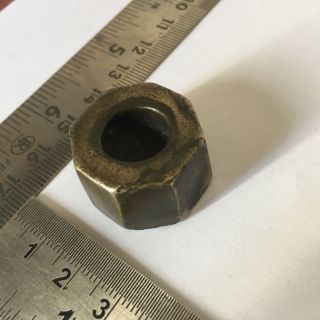 (101).  An Old or antique unique shaped Opium Bell Metal Bronze Scales Weight 2