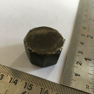 (101).  An Old or antique unique shaped Opium Bell Metal Bronze Scales Weight 6